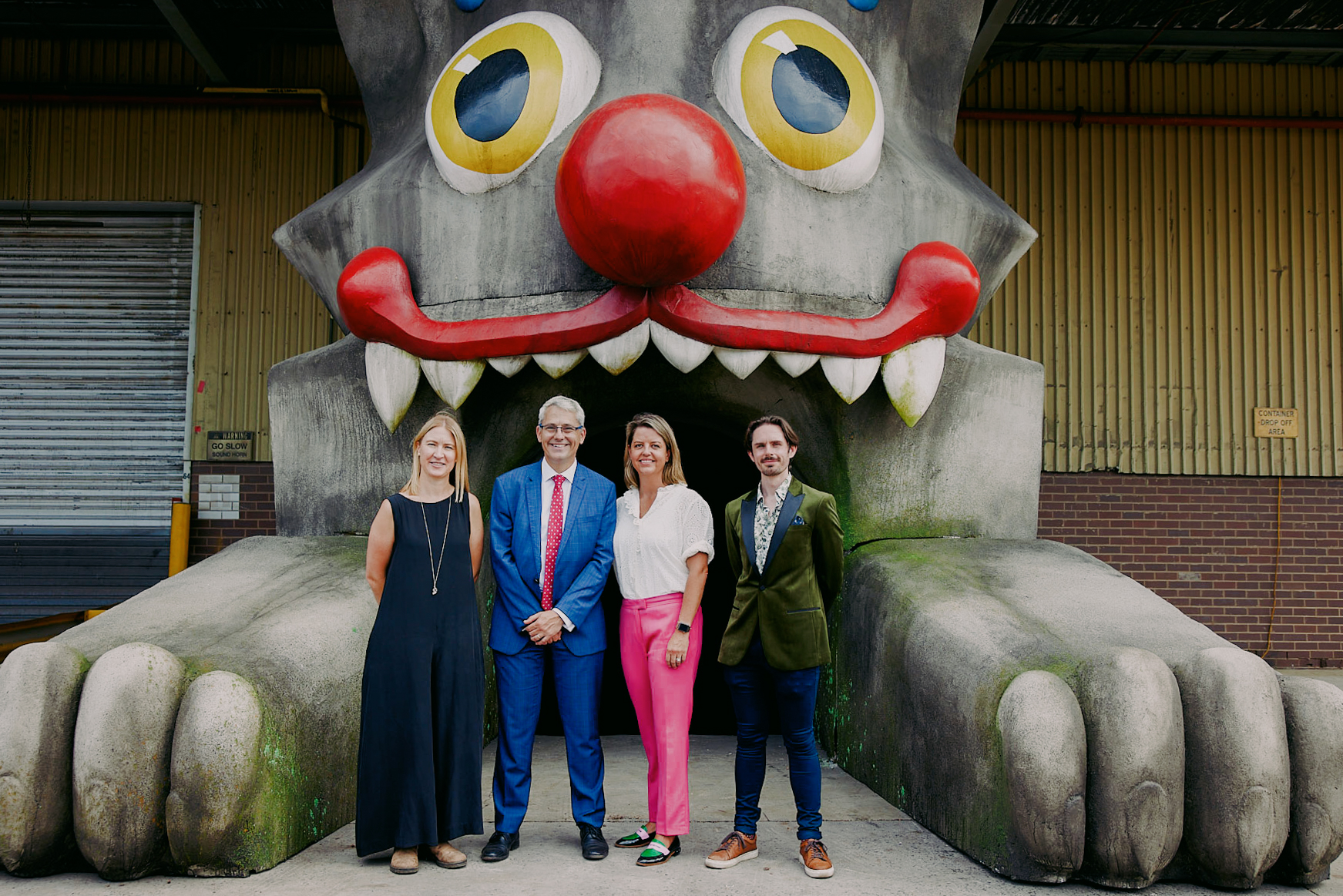 Werner Film Productions Producer Joanna Werner, Creative Industries Minister Danny Pearson, VicScreen CEO Caroline Pitcher, Summerfall Studios Managing Director Liam Esler