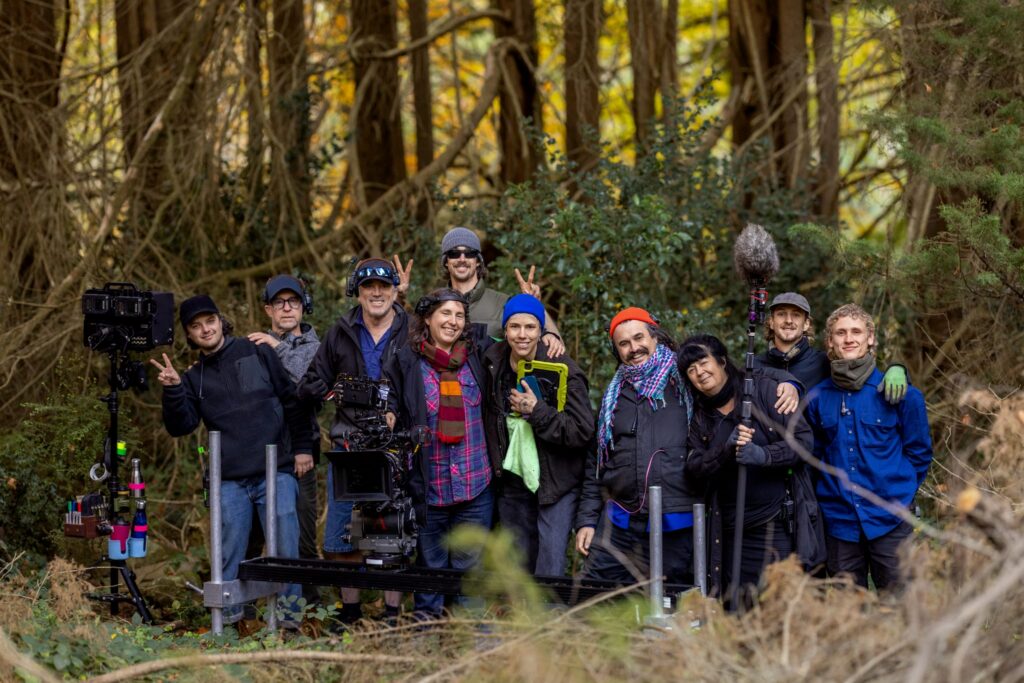 The crew on location behind the scenes on Last Seen